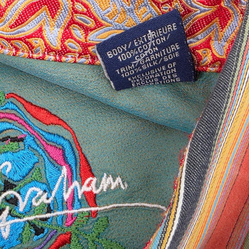 Robert Graham Button Down Shirt Mens L Heritage Cotton Striped Western Multi - Picture 8 of 8
